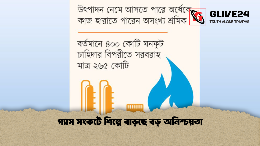 গ্যাস সংকটে শিল্পে বাড়ছে বড় অনিশ্চয়তা গ্যাস সংকটে শিল্পে বাড়ছে বড় অনিশ্চয়তা