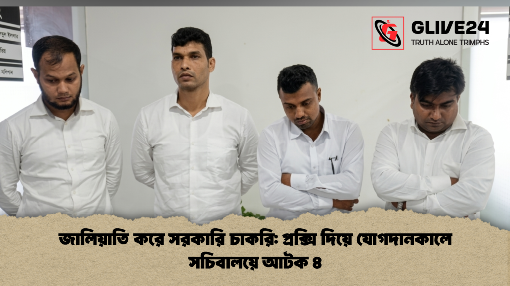 জালিয়াতি করে সরকারি চাকরি প্রক্সি দিয়ে যোগদানকালে সচিবালয়ে আটক ৪ 1 জালিয়াতি করে সরকারি চাকরি: প্রক্সি দিয়ে যোগদানকালে সচিবালয়ে আটক ৪