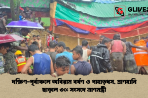 দক্ষিণ-পূর্বাঞ্চলে অবিরাম বর্ষণ ও পাহাড়ধস, প্রাণহানি ছাড়াল ৩০: সংসদে ত্রাণমন্ত্রী