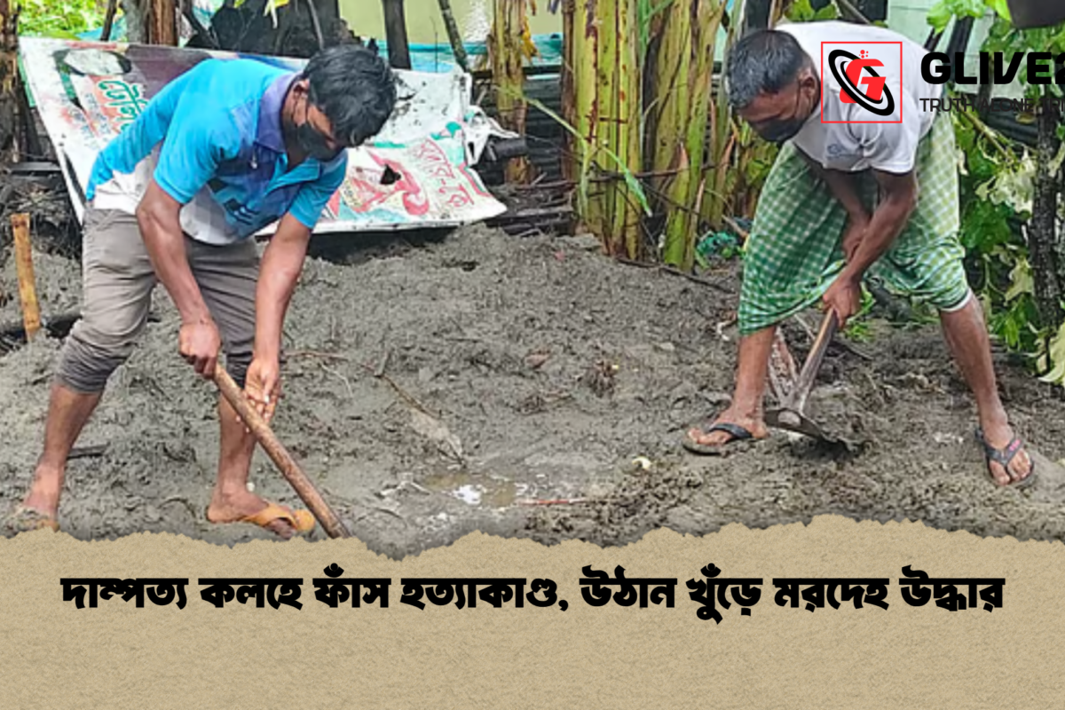 দাম্পত্য কলহে ফাঁস হত্যাকাণ্ড, উঠান খুঁড়ে মরদেহ উদ্ধার