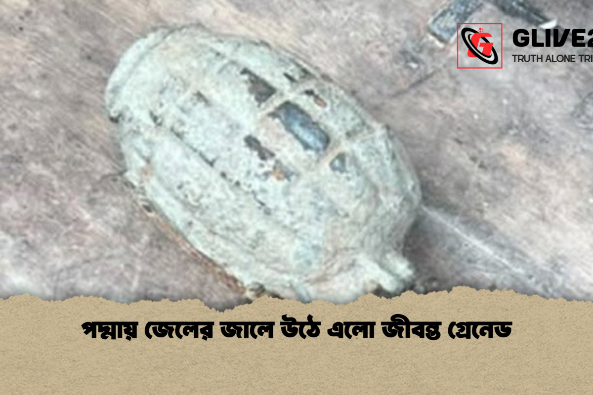 পদ্মায় জেলের জালে উঠে এলো জীবন্ত গ্রেনেড