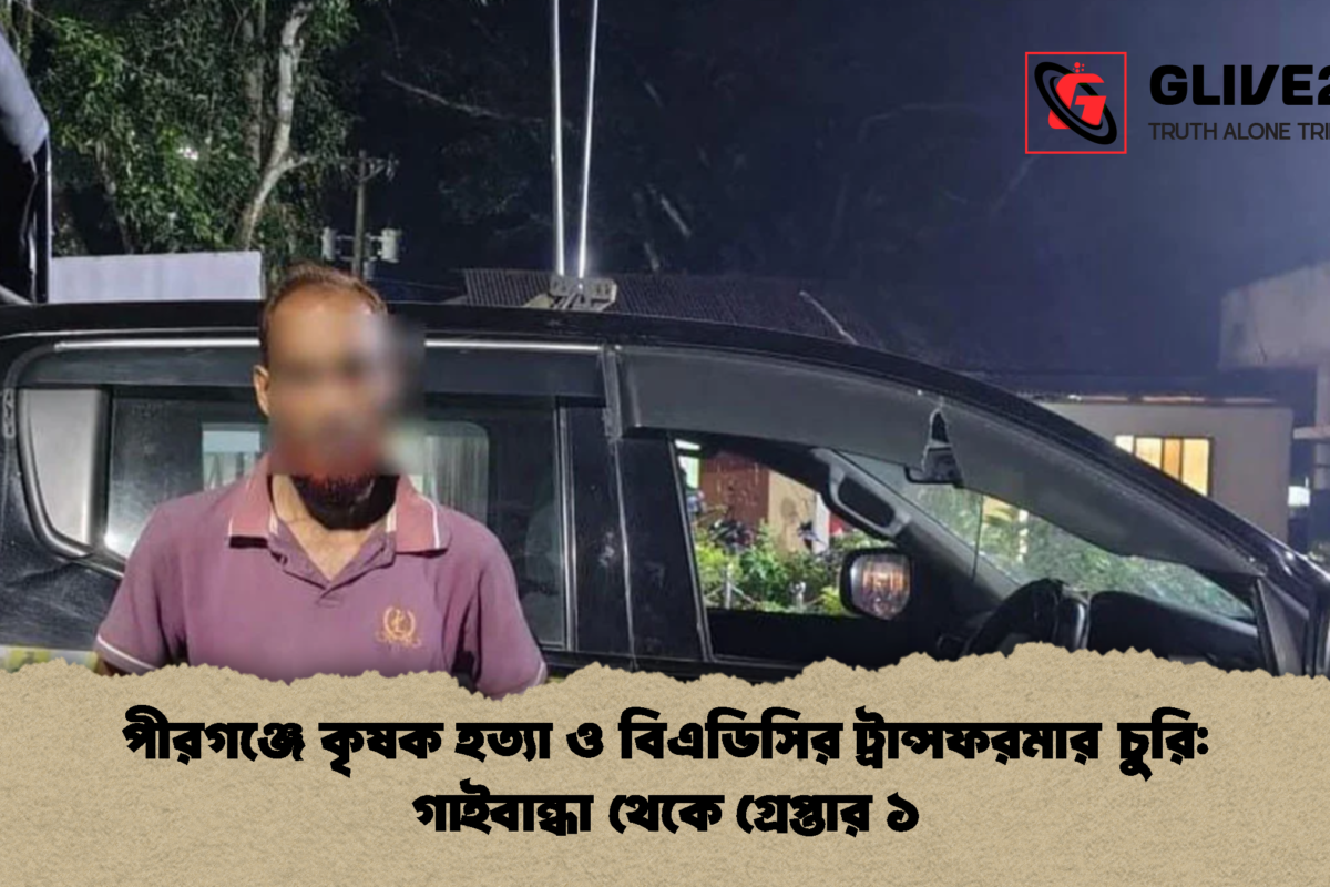 পীরগঞ্জে কৃষক হত্যা ও বিএডিসির ট্রান্সফরমার চুরি: গাইবান্ধা থেকে গ্রেপ্তার ১