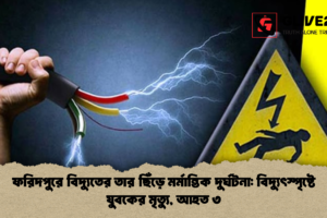 ফরিদপুরে বিদ্যুতের তার ছিঁড়ে মর্মান্তিক দুর্ঘটনা: বিদ্যুৎস্পৃষ্টে যুবকের মৃত্যু, আহত ৩