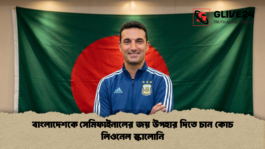 বাংলাদেশকে সেমিফাইনালের জয় উপহার দিতে চান কোচ লিওনেল স্কালোনি 1 বাংলাদেশকে সেমিফাইনালের জয় উপহার দিতে চান কোচ লিওনেল স্কালোনি