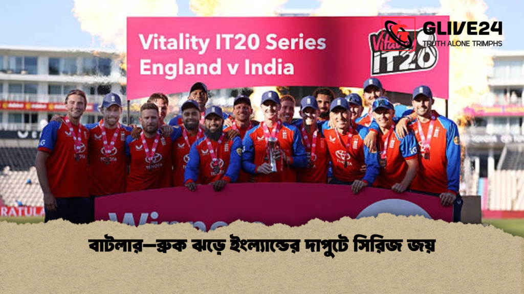 বাটলার–ব্রুক ঝড়ে ইংল্যান্ডের দাপুটে সিরিজ জয় বাটলার–ব্রুক ঝড়ে ইংল্যান্ডের দাপুটে সিরিজ জয়