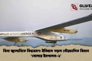 বিনা জ্বালানিতে বিশ্বভ্রমণ: ইতিহাস গড়ল সৌরচালিত বিমান ‘সোলার ইমপালস-২’