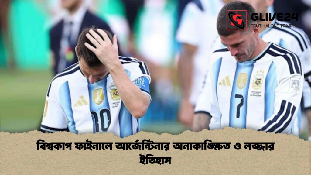 বিশ্বকাপ ফাইনালে আর্জেন্টিনার অনাকাঙ্ক্ষিত ও লজ্জার ইতিহাস