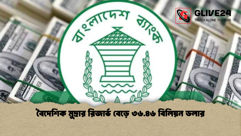 বৈদেশিক মুদ্রার রিজার্ভ বেড়ে ৩৬.৪৬ বিলিয়ন ডলার বৈদেশিক মুদ্রার রিজার্ভ বেড়ে ৩৬.৪৬ বিলিয়ন ডলার