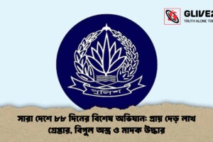 সারা দেশে ৮৮ দিনের বিশেষ অভিযান: প্রায় দেড় লাখ গ্রেপ্তার, বিপুল অস্ত্র ও মাদক উদ্ধার
