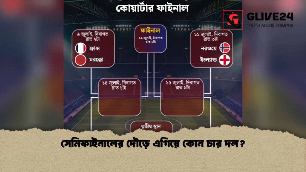 সেমিফাইনালের দৌড়ে এগিয়ে কোন চার দল? সেমিফাইনালের দৌড়ে এগিয়ে কোন চার দল 1 সেমিফাইনালের দৌড়ে এগিয়ে কোন চার দল?