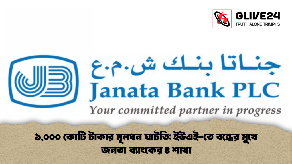 ১০০০ কোটি টাকার মূলধন ঘাটতি ইউএই তে বন্ধের মুখে জনতা ব্যাংকের ৪ শাখা 1 ১,০০০ কোটি টাকার মূলধন ঘাটতি: ইউএই-তে বন্ধের মুখে জনতা ব্যাংকের ৪ শাখা