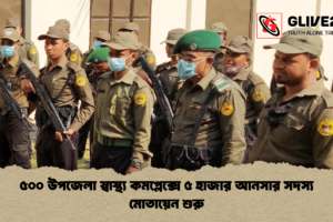 ৫০০ উপজেলা স্বাস্থ্য কমপ্লেক্সে ৫ হাজার আনসার সদস্য মোতায়েন শুরু