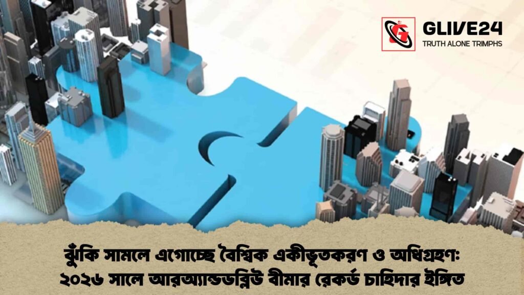 ঝুঁকি সামলে এগোচ্ছে বৈশ্বিক একীভূতকরণ ও অধিগ্রহণ ২০২৬ সালে আরঅ্যান্ডডব্লিউ বীমার রেকর্ড চাহিদার ইঙ্গিত
