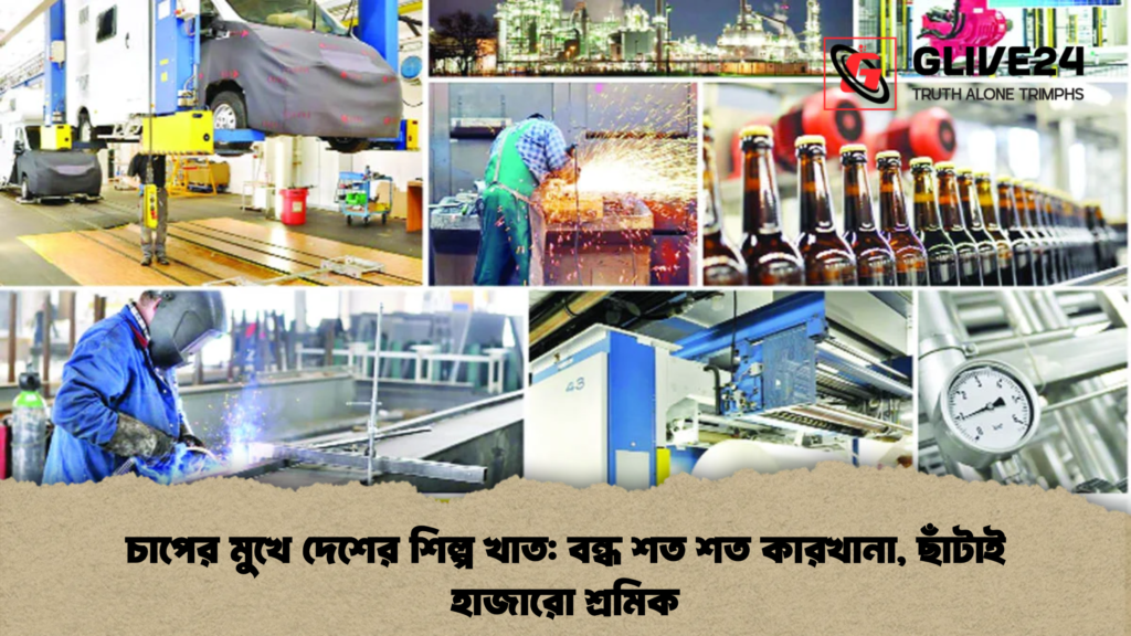 চাপের মুখে দেশের শিল্প খাত: বন্ধ শত শত কারখানা, ছাঁটাই হাজারো শ্রমিক