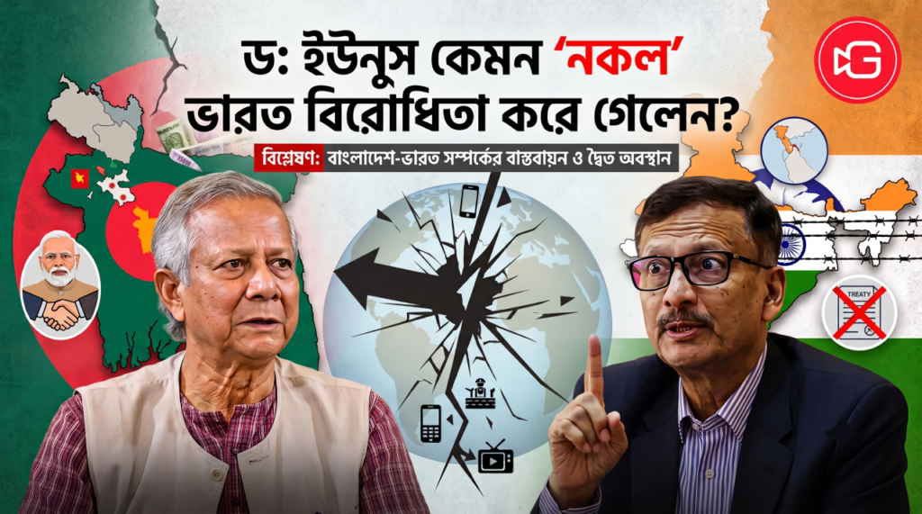 ড. ইউনূস কেমন "নকল" ভারত বিরোধিতা করে গেলেন?