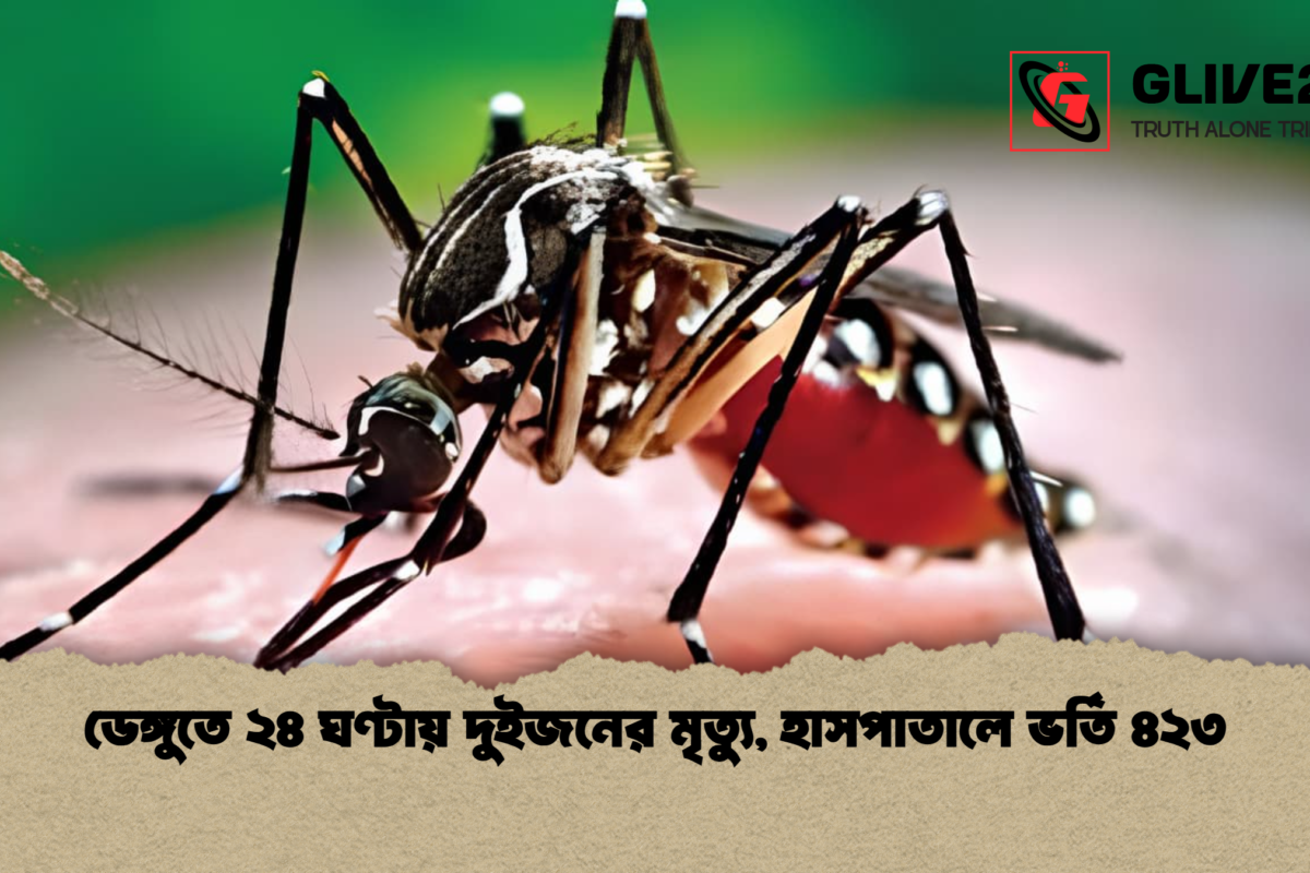 ডেঙ্গুতে ২৪ ঘণ্টায় দুইজনের মৃত্যু, হাসপাতালে ভর্তি ৪২৩