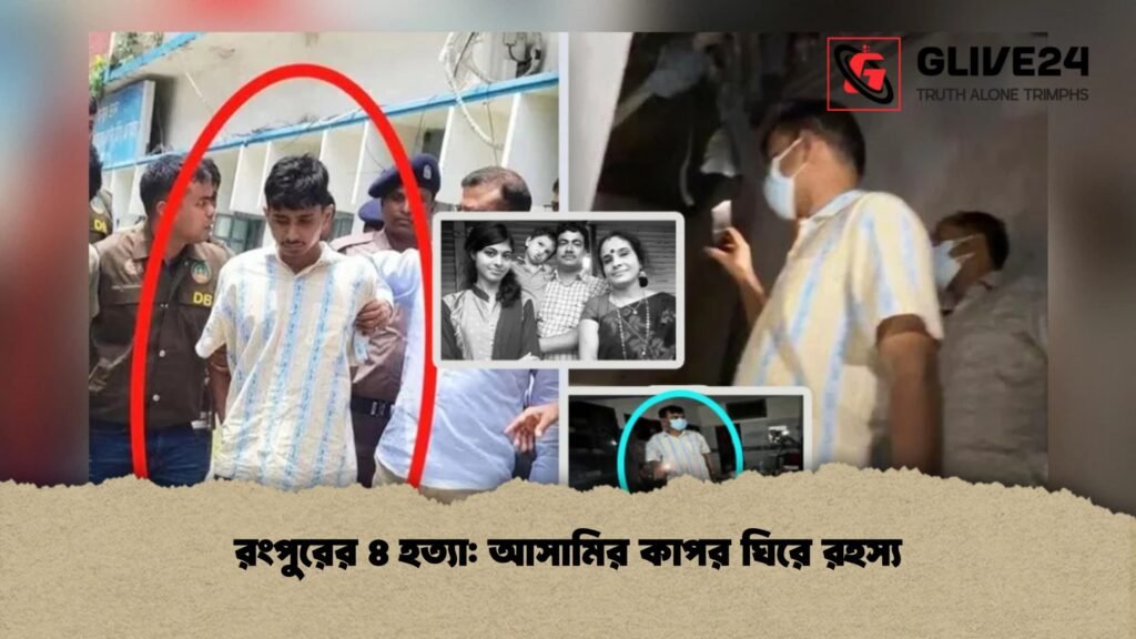 রংপুরের ৪ হত্যা: আসামির কাপর ঘিরে রহস্য 1 রংপুরের ৪ হত্যা আসামির কাপর ঘিরে রহস্য