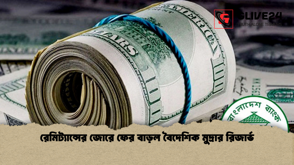 রেমিট্যান্সের জোরে ফের বাড়ল বৈদেশিক মুদ্রার রিজার্ভ রেমিট্যান্সের জোরে ফের বাড়ল বৈদেশিক মুদ্রার রিজার্ভ
