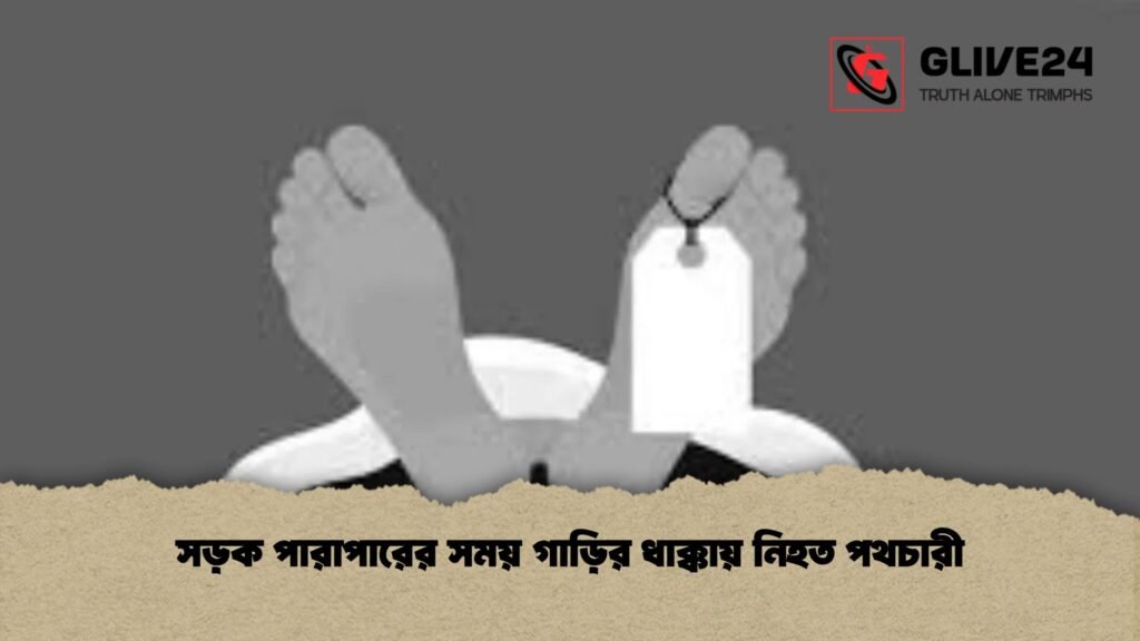 সড়ক পারাপারের সময় গাড়ির ধাক্কায় নিহত পথচারী