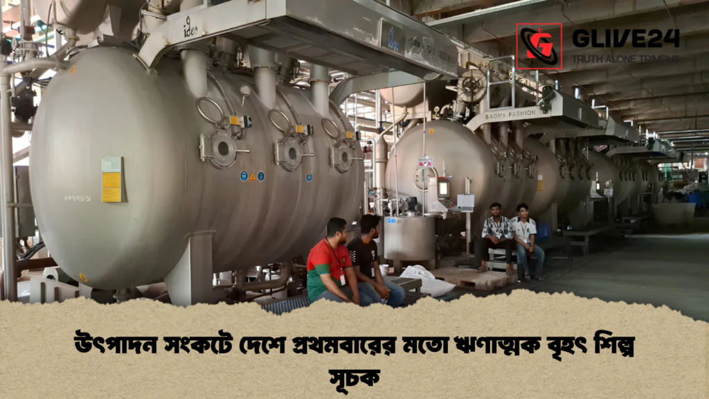 উৎপাদন সংকটে দেশে প্রথমবারের মতো ঋণাত্মক বৃহৎ শিল্প সূচক