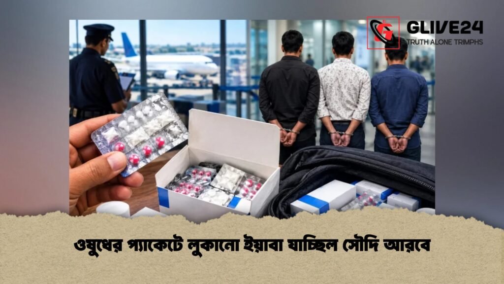 ওষুধের প্যাকেটে লুকানো ইয়াবা যাচ্ছিল সৌদি আরবে