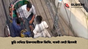 ছুরি দেখিয়ে রিকশাযাত্রীকে জিম্মি, পকেট কেটে ছিনতাই