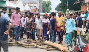 ঝিনাইদহে সারের দাবিতে সড়ক অবরোধ, কৃষকদের বিক্ষোভ