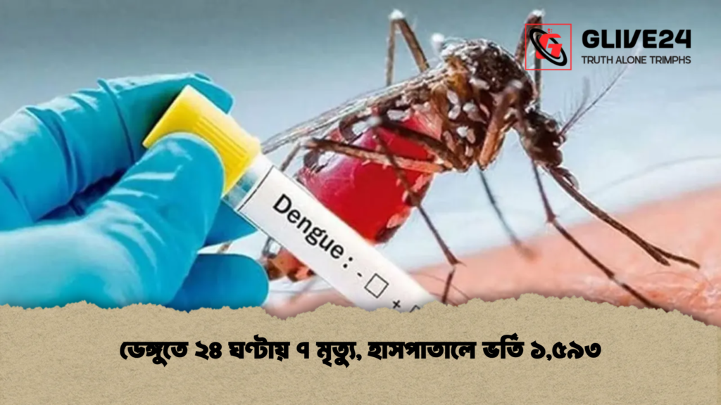 ডেঙ্গুতে ২৪ ঘণ্টায় ৭ মৃত্যু, হাসপাতালে ভর্তি ১,৫৯৩