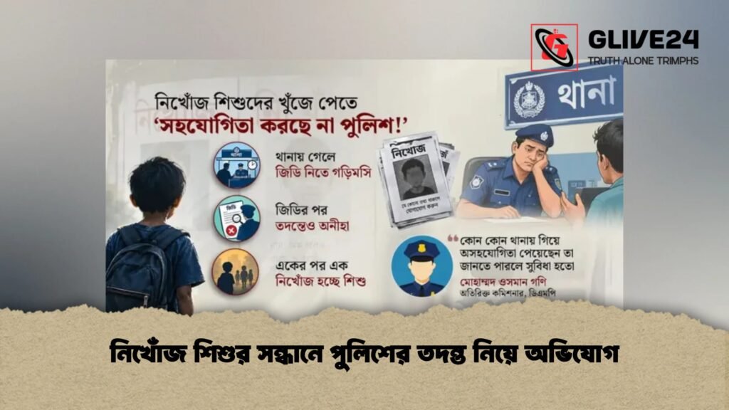 নিখোঁজ শিশুর সন্ধানে পুলিশের তদন্ত নিয়ে অভিযোগ
