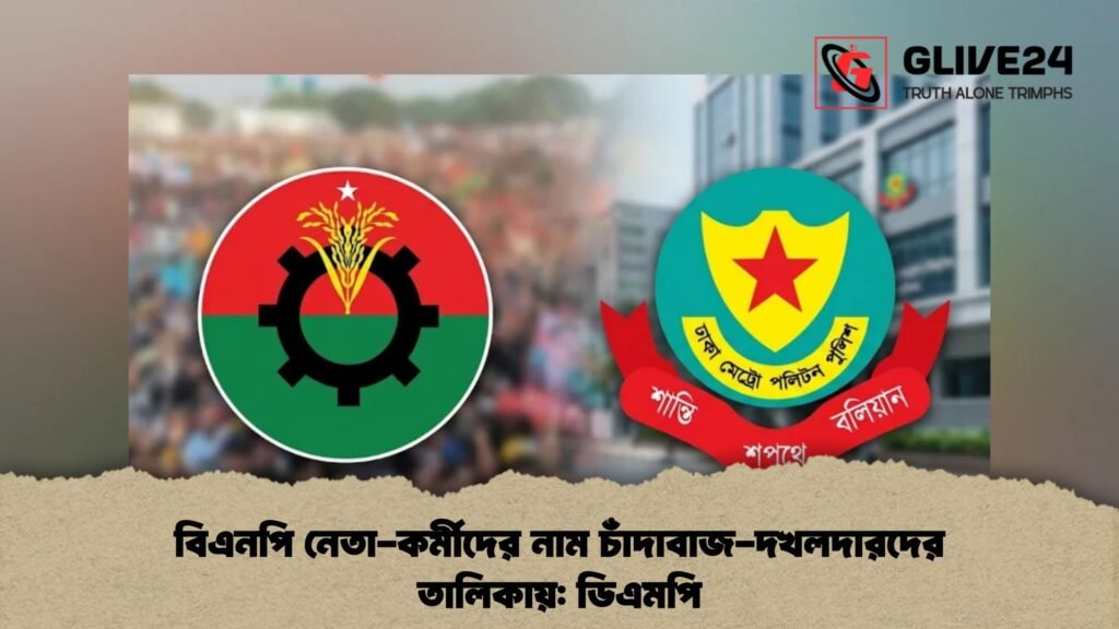 বিএনপি নেতা-কর্মীদের নাম চাঁদাবাজ-দখলদারদের তালিকায় ডিএমপি