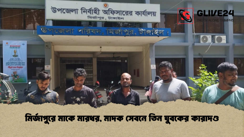 মির্জাপুরে মাকে মারধর মাদক সেবনে তিন যুবকের কারাদণ্ড মির্জাপুরে মাকে মারধর, মাদক সেবনে তিন যুবকের কারাদণ্ড