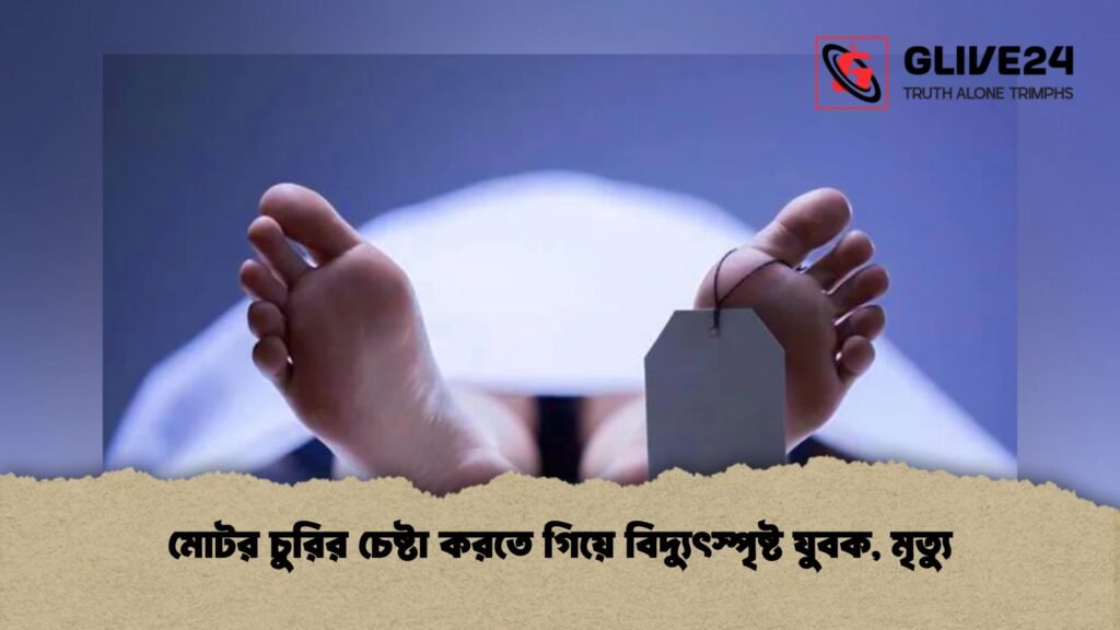 মোটর চুরির চেষ্টা করতে গিয়ে বিদ্যুৎস্পৃষ্ট যুবক, মৃত্যু