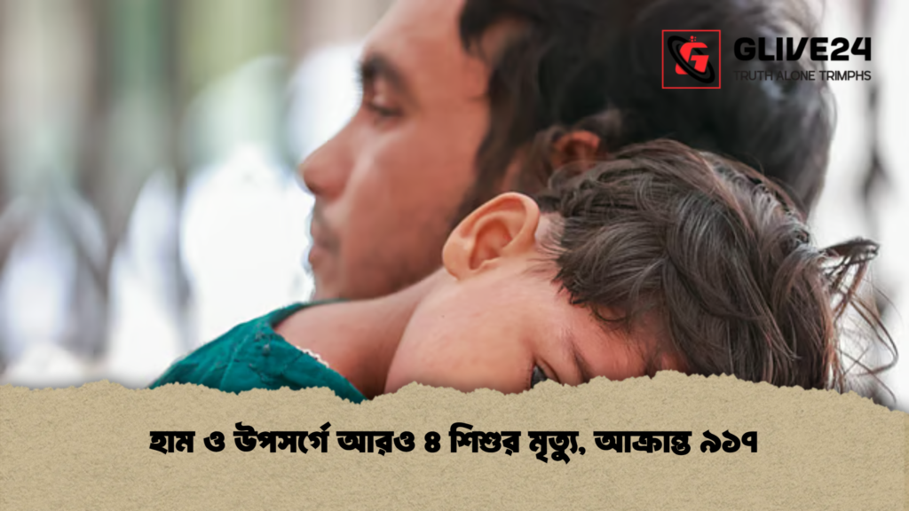 হাম ও উপসর্গে আরও ৪ শিশুর মৃত্যু আক্রান্ত ৯১৭ হাম ও উপসর্গে আরও ৪ শিশুর মৃত্যু, আক্রান্ত ৯১৭