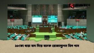 ১৮(ক) ধারা বাদ দিয়ে ব্যাংক রেজোল্যুশন বিল পাস