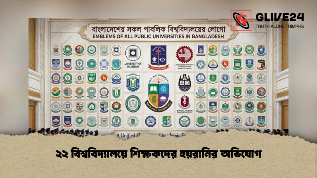 ২২ বিশ্ববিদ্যালয়ে শিক্ষকদের হয়রানির অভিযোগ