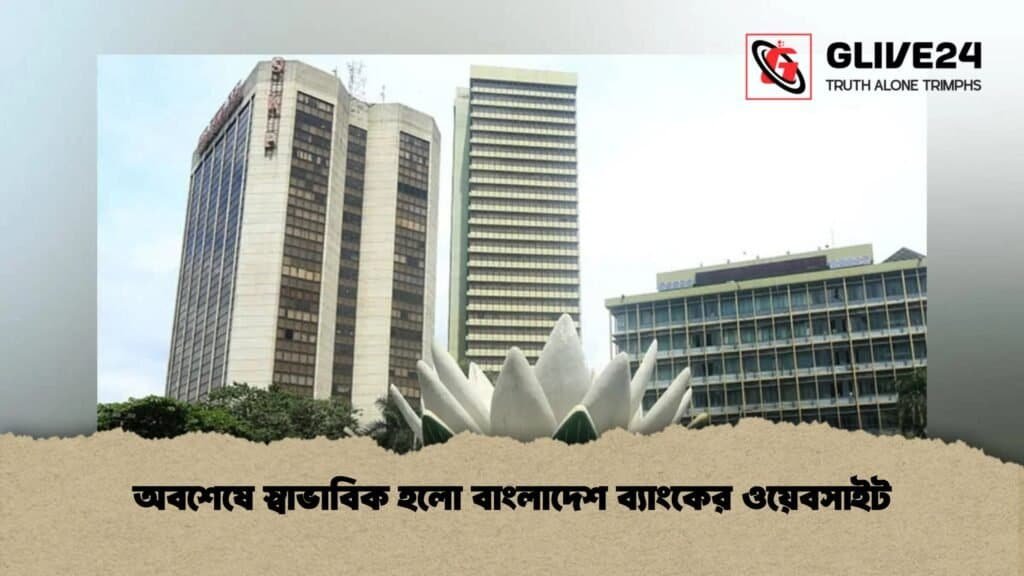 অবশেষে স্বাভাবিক হলো বাংলাদেশ ব্যাংকের ওয়েবসাইট