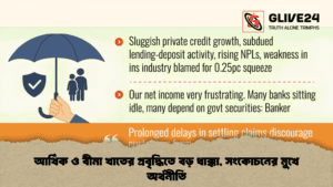 আর্থিক ও বীমা খাতের প্রবৃদ্ধিতে বড় ধাক্কা, সংকোচনের মুখে অর্থনীতি