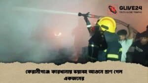 কেরানীগঞ্জে কারখানায় ভয়াবহ আগুনে প্রাণ গেল একজনের