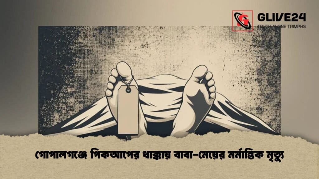 গোপালগঞ্জে পিকআপের ধাক্কায় বাবা-মেয়ের মর্মান্তিক মৃত্যু