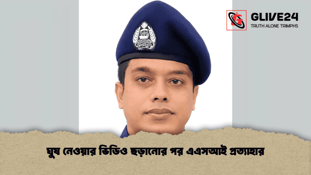 ঘুষ নেওয়ার ভিডিও ছড়ানোর পর এএসআই প্রত্যাহার 1 ঘুষ নেওয়ার ভিডিও ছড়ানোর পর এএসআই প্রত্যাহার