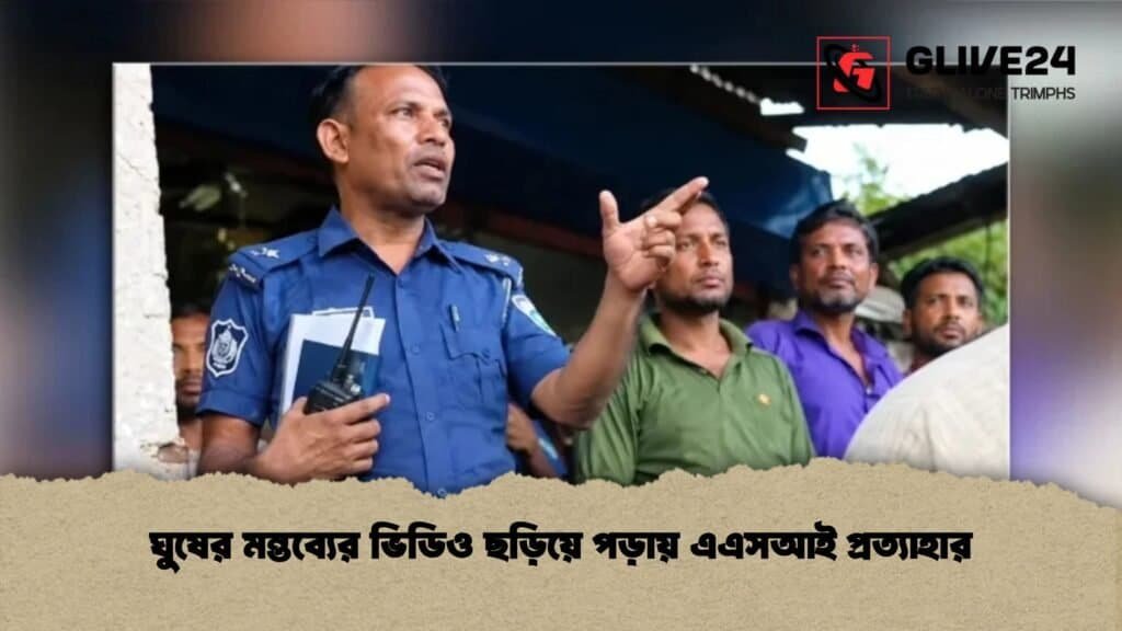 ঘুষের মন্তব্যের ভিডিও ছড়িয়ে পড়ায় এএসআই প্রত্যাহার 4 ঘুষের মন্তব্যের ভিডিও ছড়িয়ে পড়ায় এএসআই প্রত্যাহার