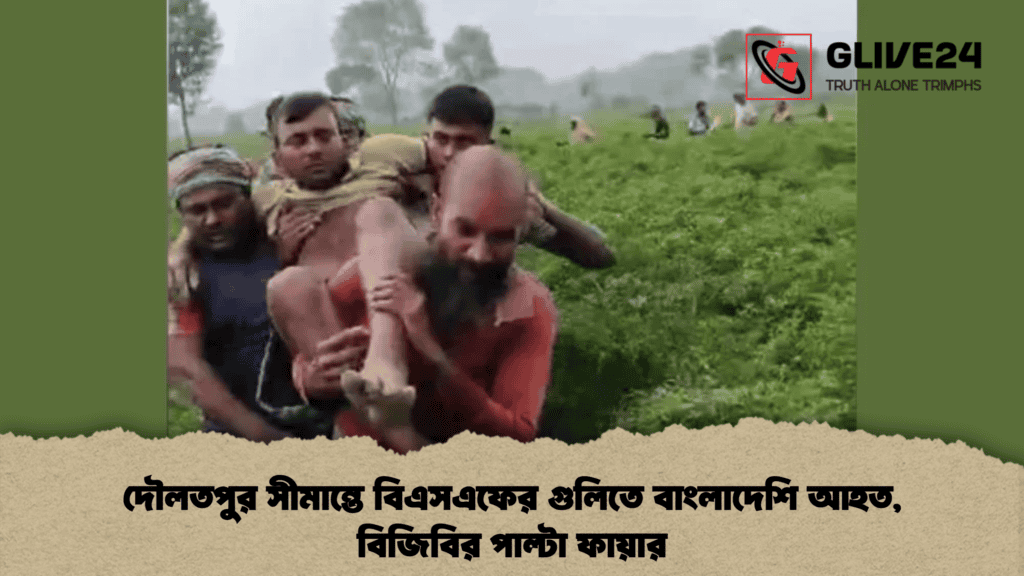 দৌলতপুর সীমান্তে বিএসএফের গুলিতে বাংলাদেশি আহত, বিজিবির পাল্টা ফায়ার