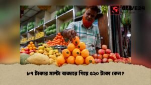 ৮৭ টাকার মাল্টা বাজারে গিয়ে ৫২০ টাকা কেন